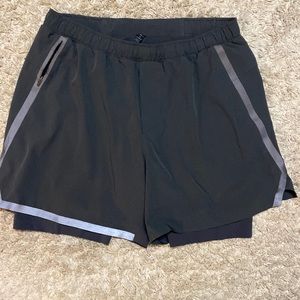 LULULEMON men's surge shorts lined 6" size XL